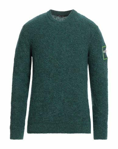 Alessandro Dell'acqua Man Sweater Emerald green Polyacrylic, Polyamide, Mohair wool, Wool, Elastane Cover