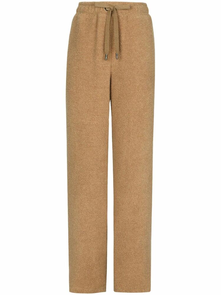 Dolce & Gabbana virgin-wool blend track pants - Neutrals Cover