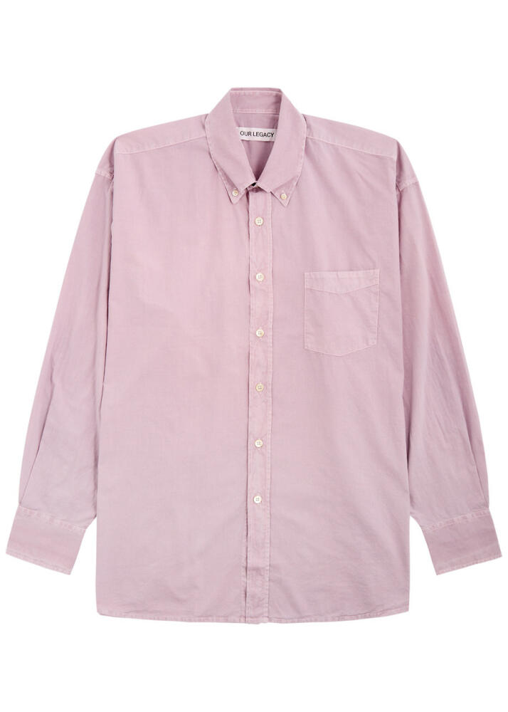 Our Legacy Borrowed Cotton Shirt - Lilac Cover