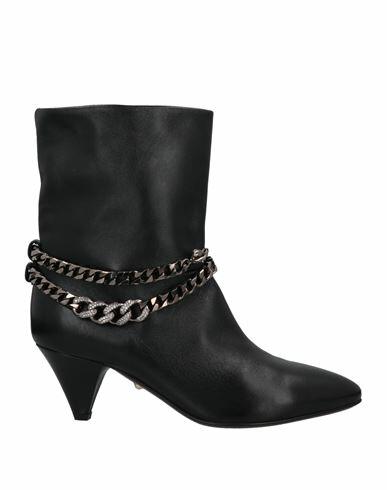 Aleví Milano Woman Ankle boots Black Leather Cover