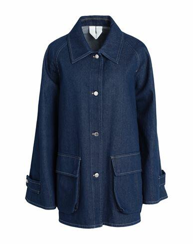 Arket Woman Denim outerwear Blue Cotton Cover