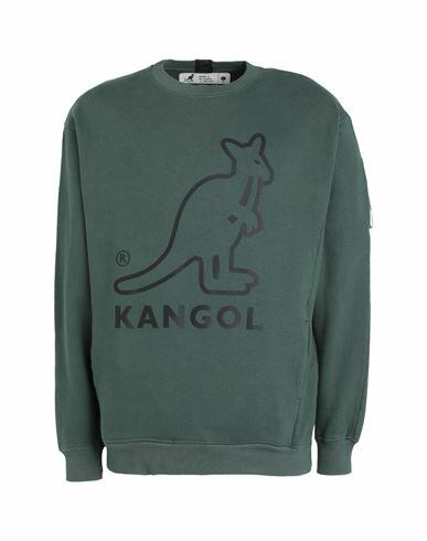 Kangol Man Sweatshirt Dark green Cotton Cover