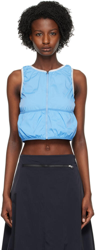 OPEN YY Blue Shirring Vest Cover