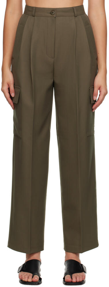 The Frankie Shop Green Maesa Trousers Cover