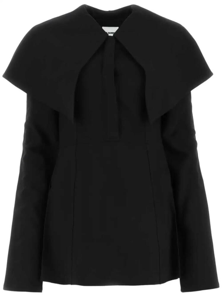 Jil Sander Black viscose blend blouse Cover