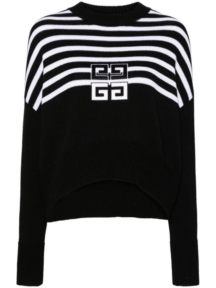 Givenchy 4G-embroidered cropped jumper - Black Cover