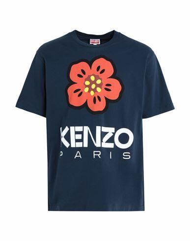 Kenzo Man T-shirt Navy blue Cotton Cover