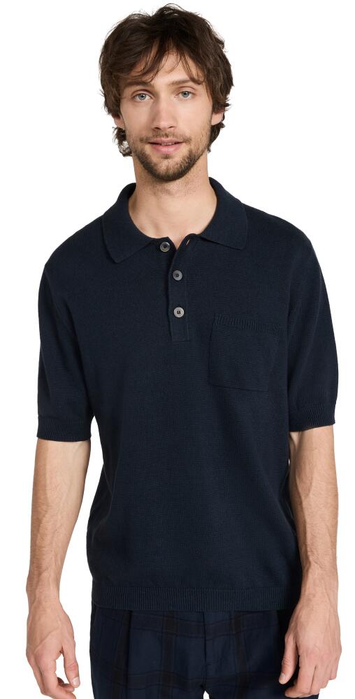 Corridor Knit Slouchy Polo Midnight Cover