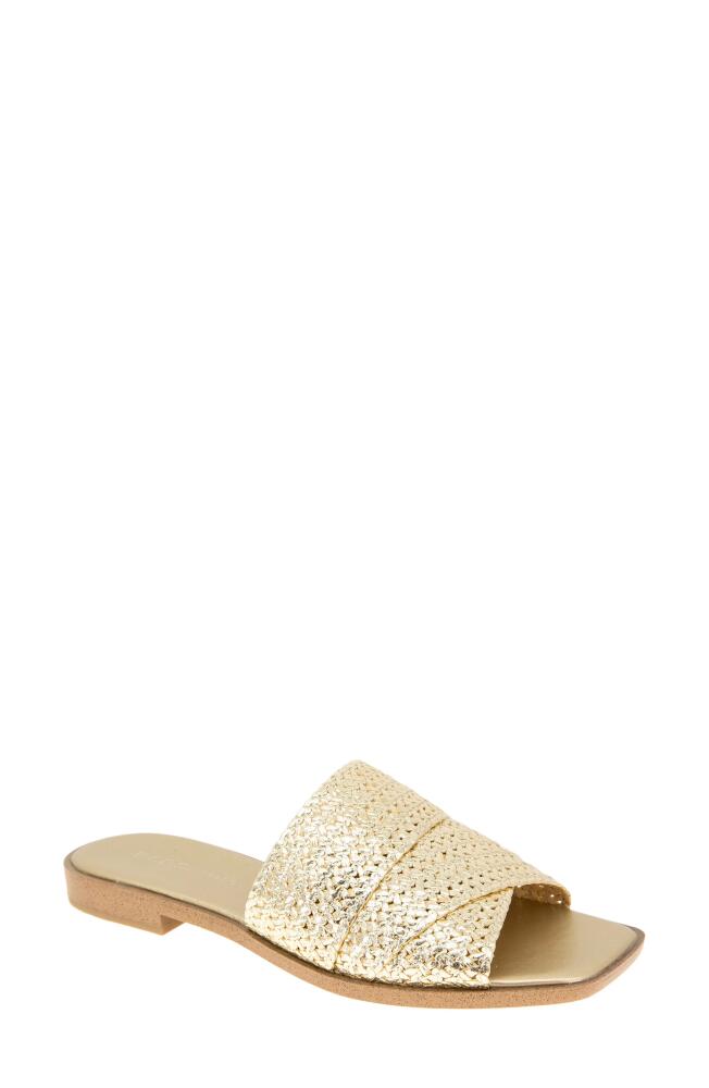 bcbg Lileen Slide Sandal in Platino Raffia Cover