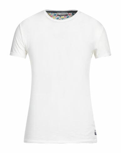 Yes Zee By Essenza Man T-shirt White Cotton Cover