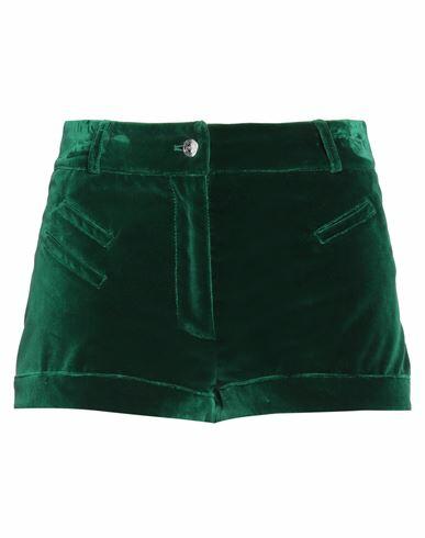 Etro Woman Shorts & Bermuda Shorts Green Cotton, Elastane Cover