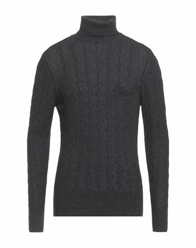 Etro Man Turtleneck Steel grey Cashmere Cover