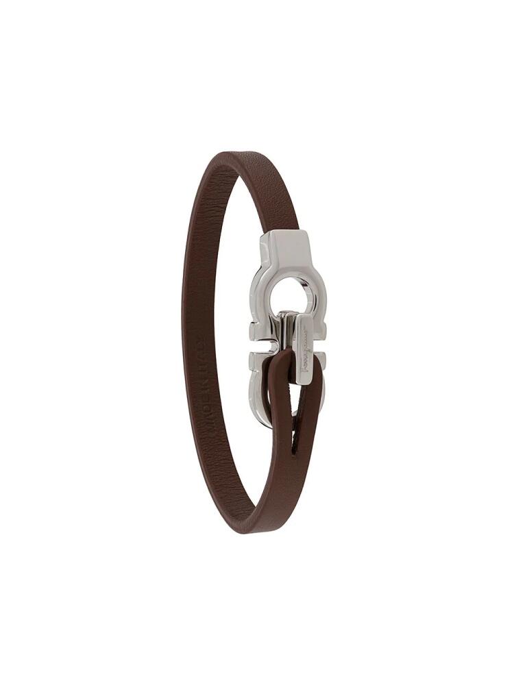 Ferragamo Gancini slim bracelet - Brown Cover