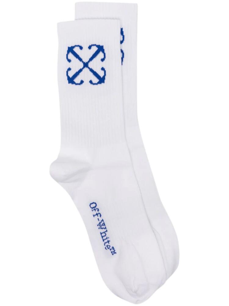 Off-White Arrows-motif ribbed-knit socks Cover