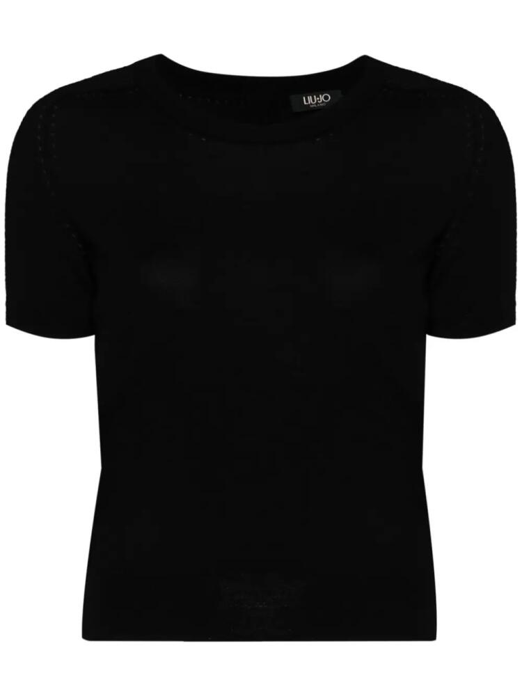 LIU JO merino wool top - Black Cover