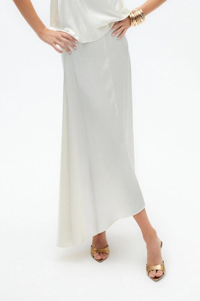 Nocturne Asymmetrical Long Skirt in Ecru Cover