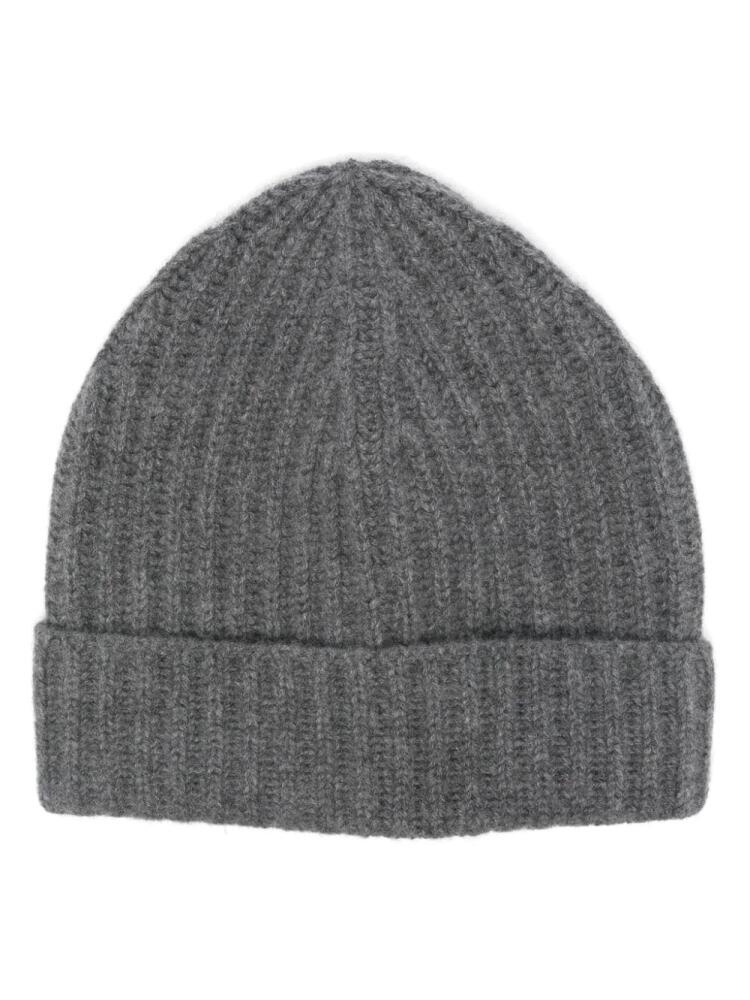 Malo cashmere beanie hat - Grey Cover