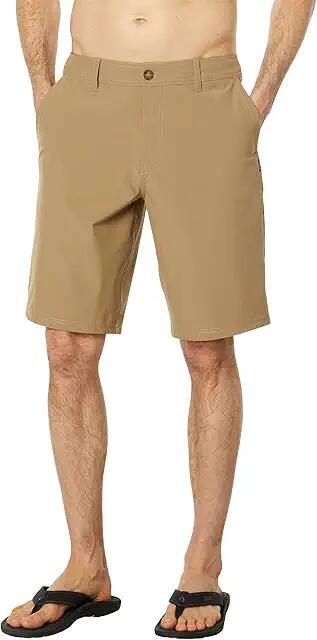 O'Neill Reserve Solid 21 Hybrid Shorts (Khaki) Men's Shorts Cover