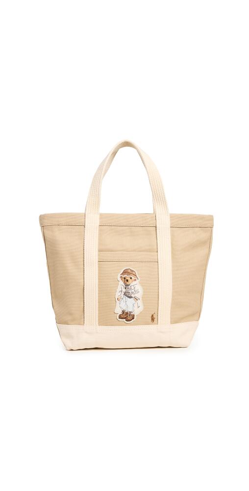 Polo Ralph Lauren Polo Bear Canvas Small Tote Tan/Ecru Cover