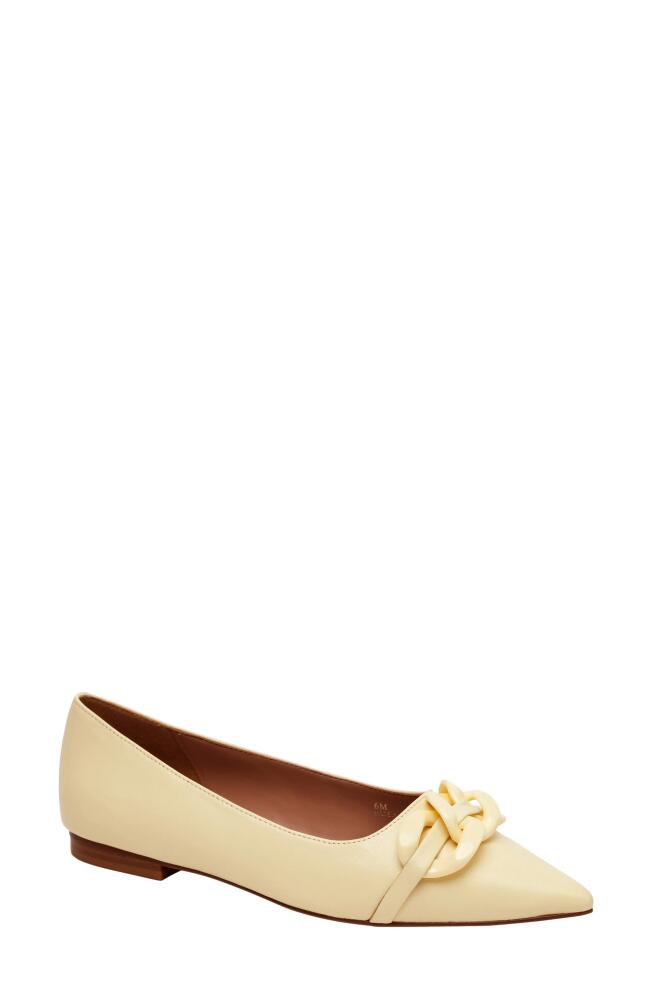 Linea Paolo Nora Pointed Toe Flat in Light Yellow Cover