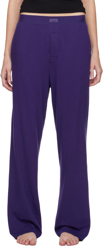 SKIMS Purple Boyfriend Loose Lounge Pants Cover