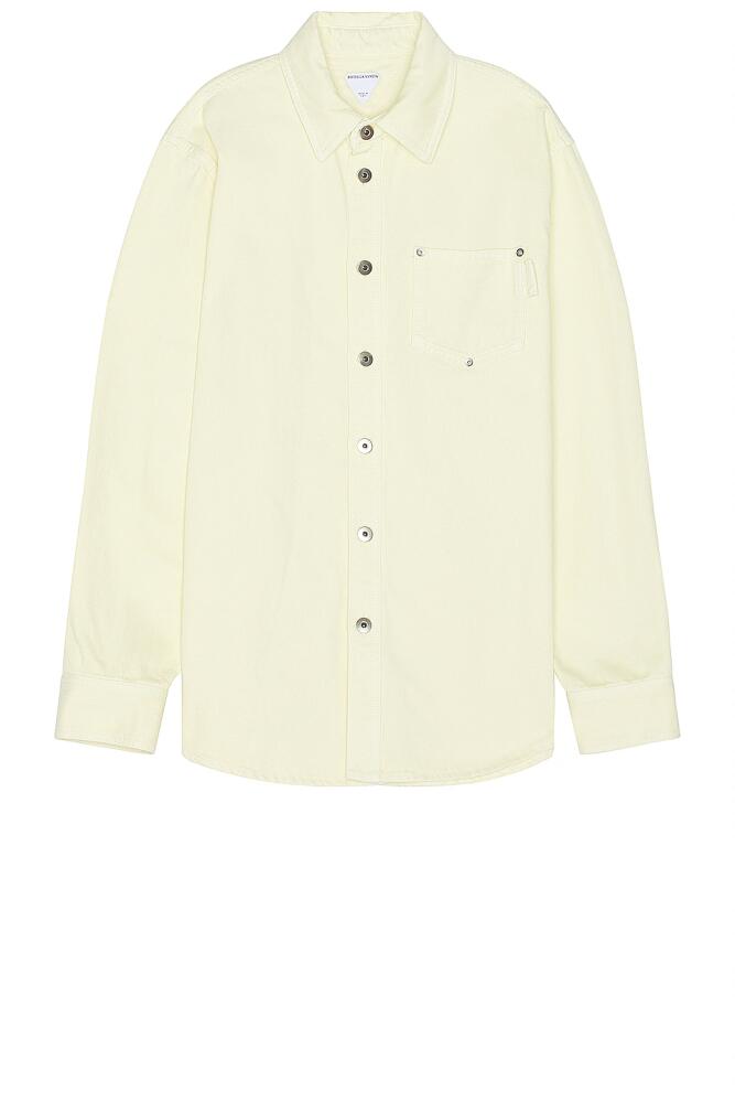 Bottega Veneta Denim Over Shirt in Lemon Cover