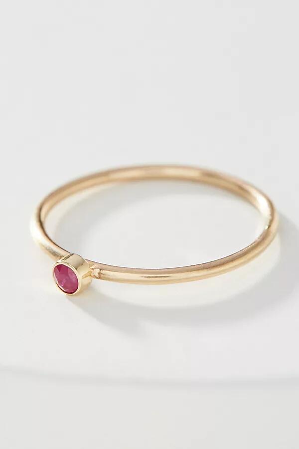 Maya Brenner 14K Yellow Gold Birthstone Ring Cover