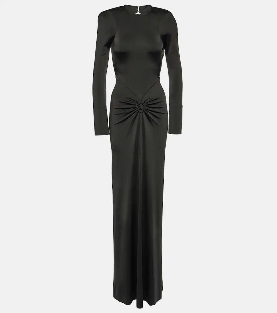 Victoria Beckham Gathered jersey maxi dress Cover