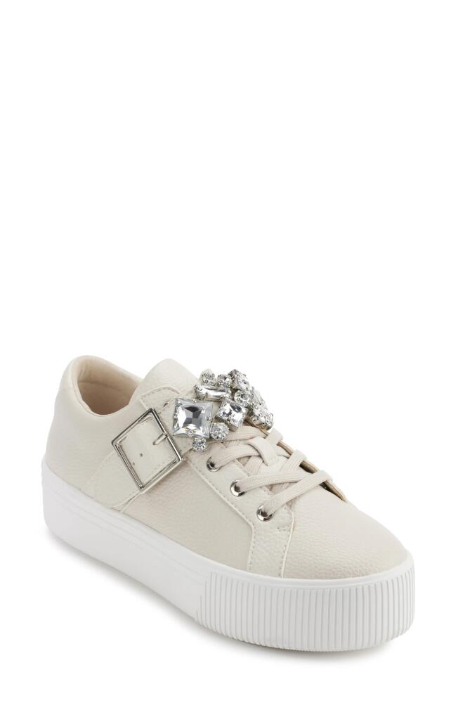 Karl Lagerfeld Paris Verio Platform Sneaker in Soft White Cover