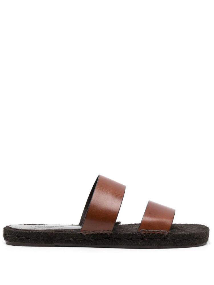 Castañer Kim double-strap slide espadrilles - Brown Cover