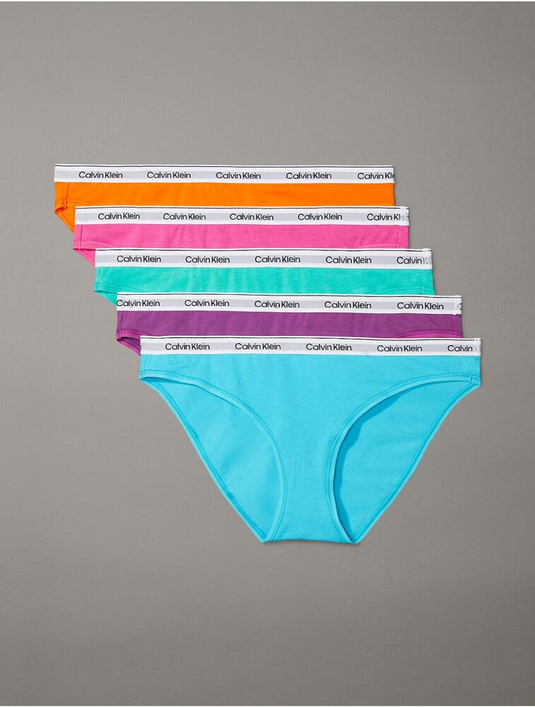 Calvin Klein Women's Modern Logo 5-Pack Low Rise Bikini - Multi Cover