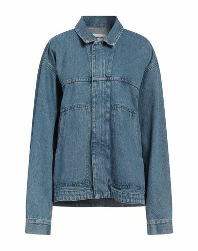 Ambush Woman Denim outerwear Blue Cotton Cover