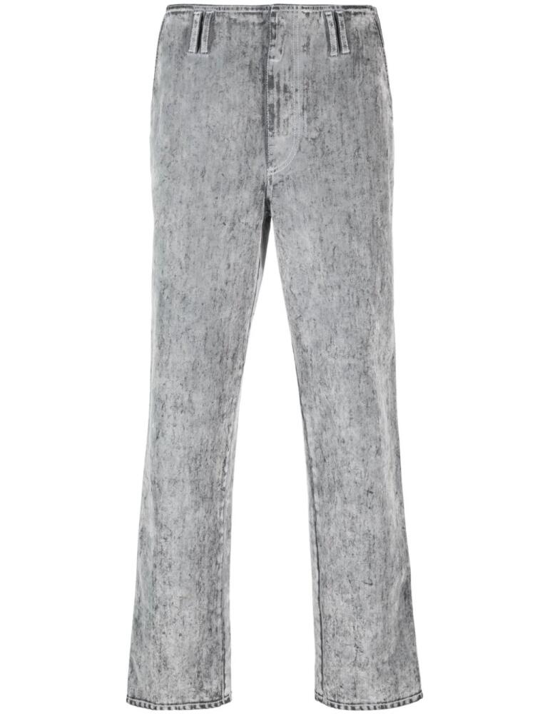 Sunnei flocked straight-leg jeans - Grey Cover