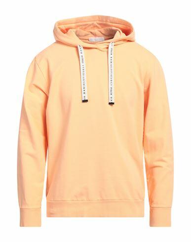 Daniele Fiesoli Man Sweatshirt Apricot Cotton, Elastane Cover