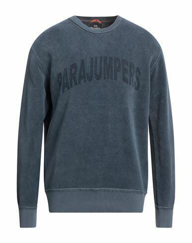 Parajumpers Man Sweater Navy blue Cotton Cover