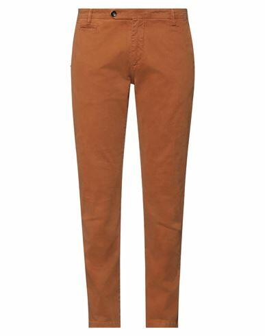 Officina 36 Man Pants Tan Cotton, Elastane Cover