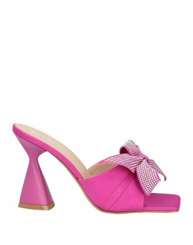 Divine Follie Woman Sandals Fuchsia Textile fibers Cover