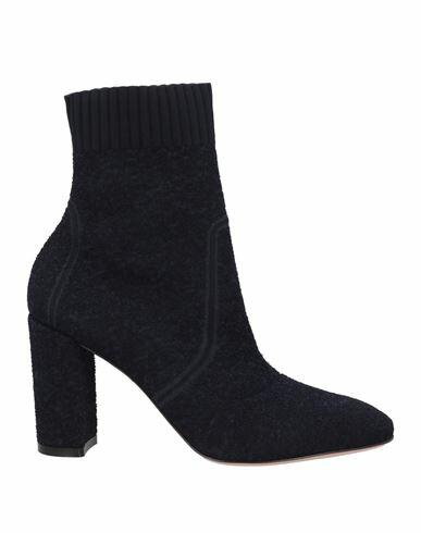 Gianvito Rossi Woman Ankle boots Navy blue Textile fibers Cover