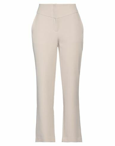 Atos Lombardini Woman Pants Beige Polyacrylic, Rubber Cover