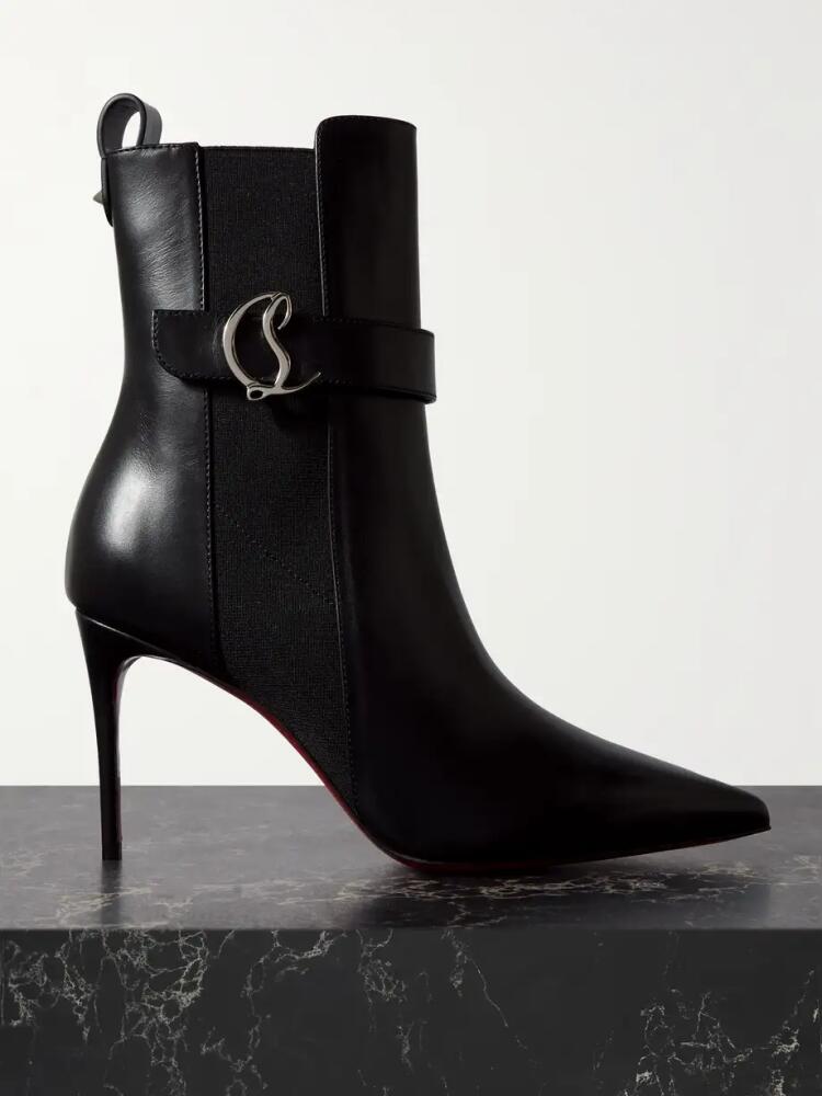 Christian Louboutin - Cl Leather Ankle Boots - Black Cover