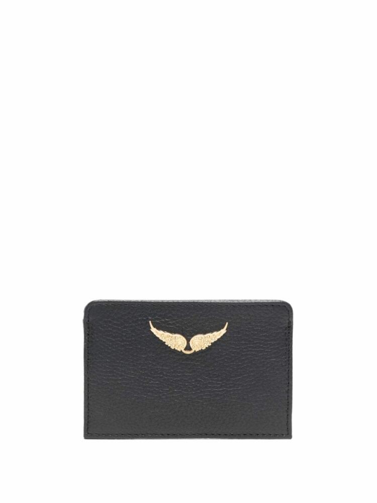 Zadig&Voltaire ZV Pass logo-plaque leather cardholder - Black Cover