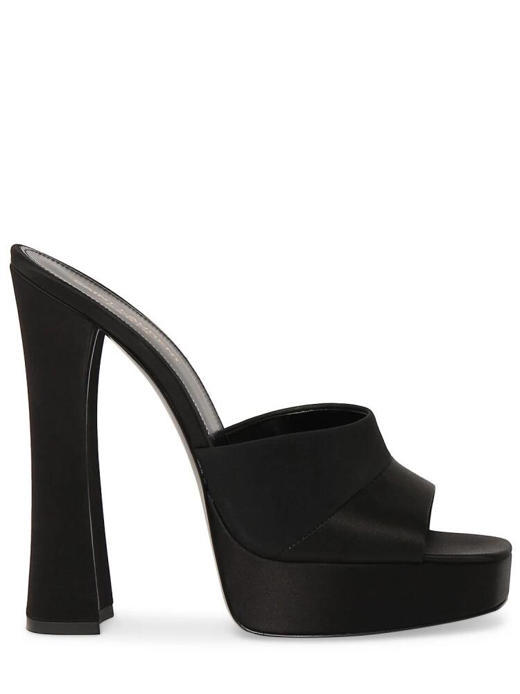 SAINT LAURENT 110mm Boogie Crepe Satin Mule Sandals Cover