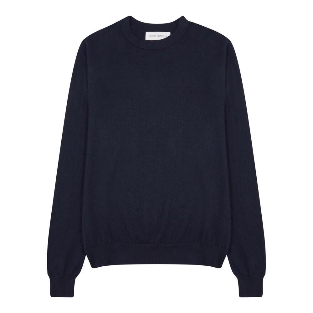 Extreme Cashmere N°233 Class Cashmere-blend Jumper - Navy - Cover