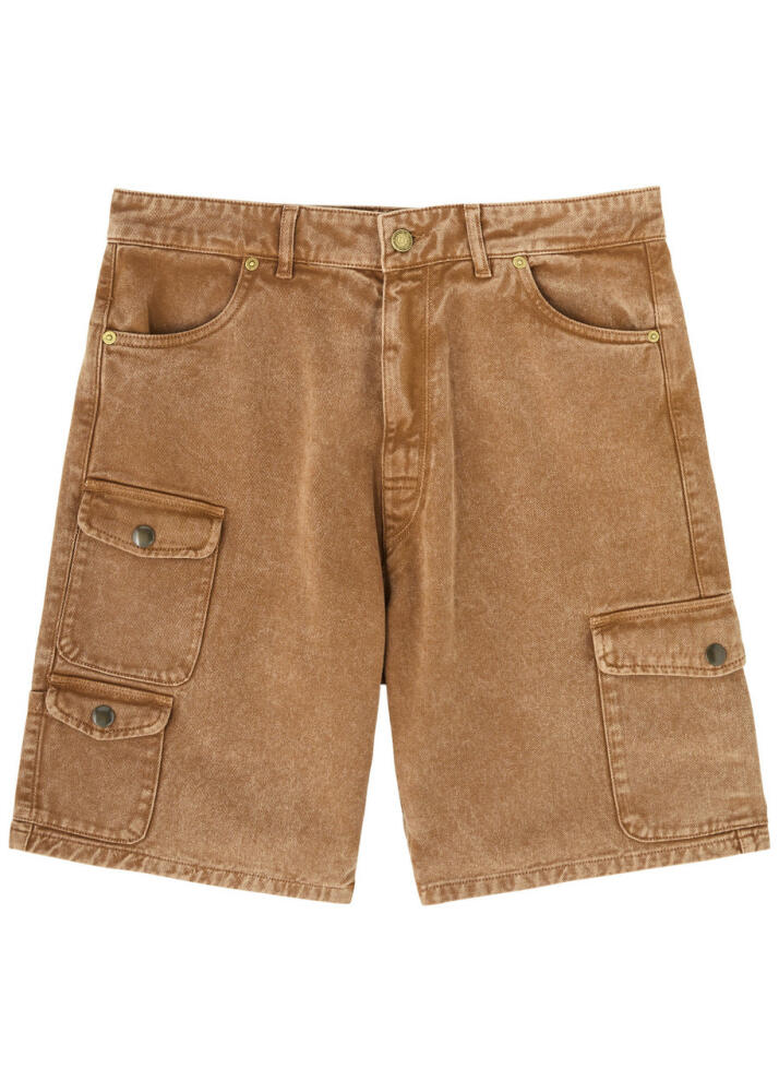 Erl Denim Cargo Shorts - Camel Cover