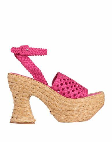 Paloma Barceló Woman Espadrilles Fuchsia Textile fibers Cover