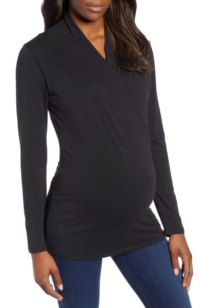 Angel Maternity Maternity/Nursing Top in Black Cover