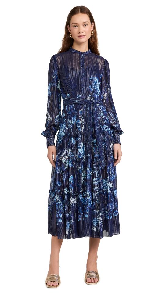 Hemant and Nandita Midi Dress With Tie Up Blue Cover