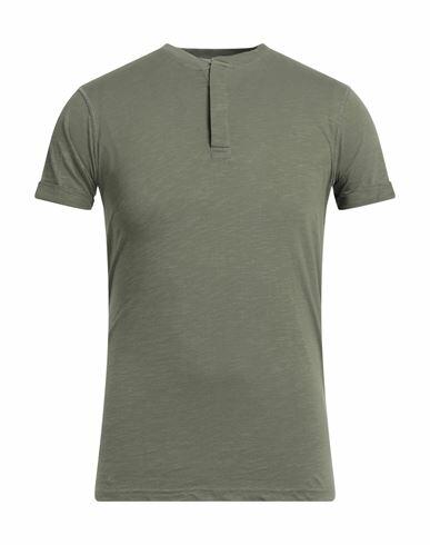 Primo Emporio Man T-shirt Military green Cotton Cover