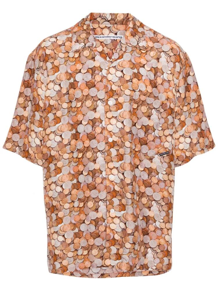 Alexander Wang coin-print shirt - Brown Cover