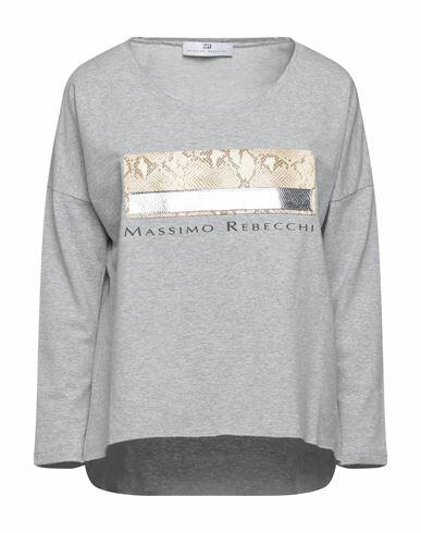 Massimo Rebecchi Woman Sweatshirt Grey Cotton, Elastane Cover